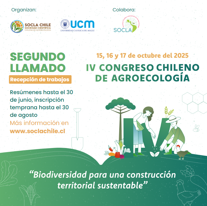 Afiche del IV Congreso Chileno de Agroecología